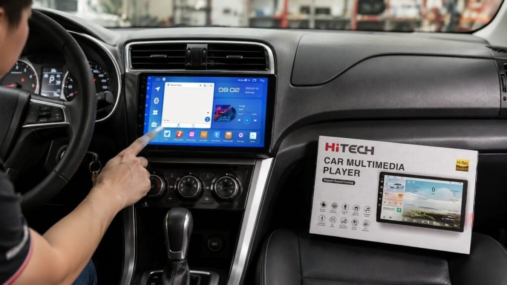 màn hình android ô tô hitech
